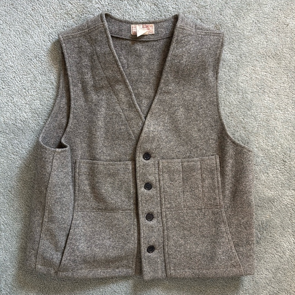 Filson Vintage Mackinaw 100% Wool Vest